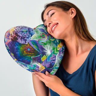 Captain Trips Heart Shaped Pillow | Dylan Thomas Brooks