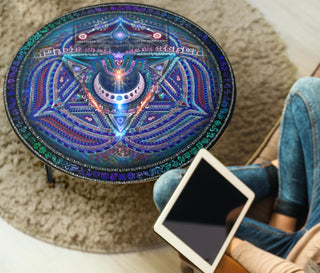 Vishuddha Throat Chakra | Circular Coffee Table | Hakan Hisim