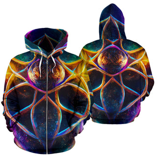 SEEDED ZIPPER HOODIE | ACIDMATH GUY