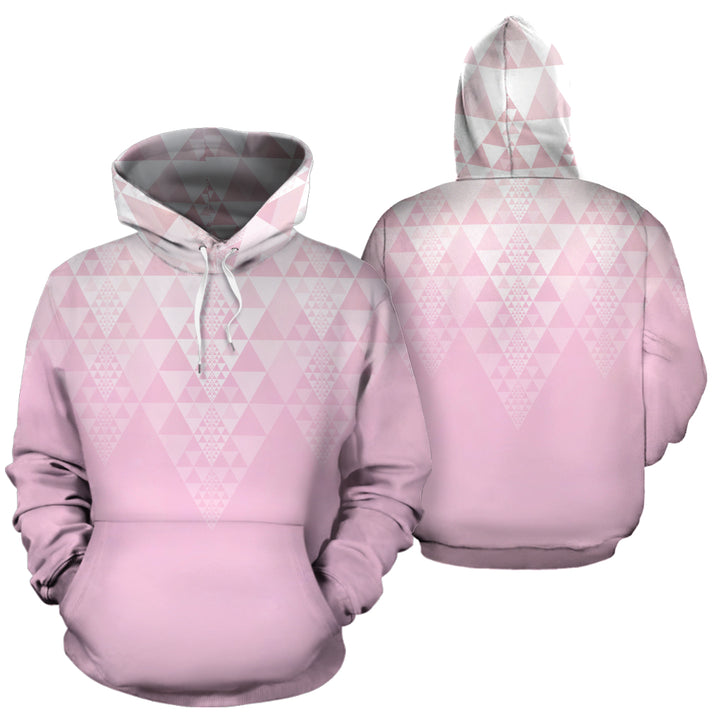 Fractal Triangles - Bright Pink | Hoodie | Mandalazed