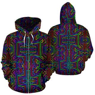 Prismatic Overlay | Zip Up Hoodie | Hakan Hisim