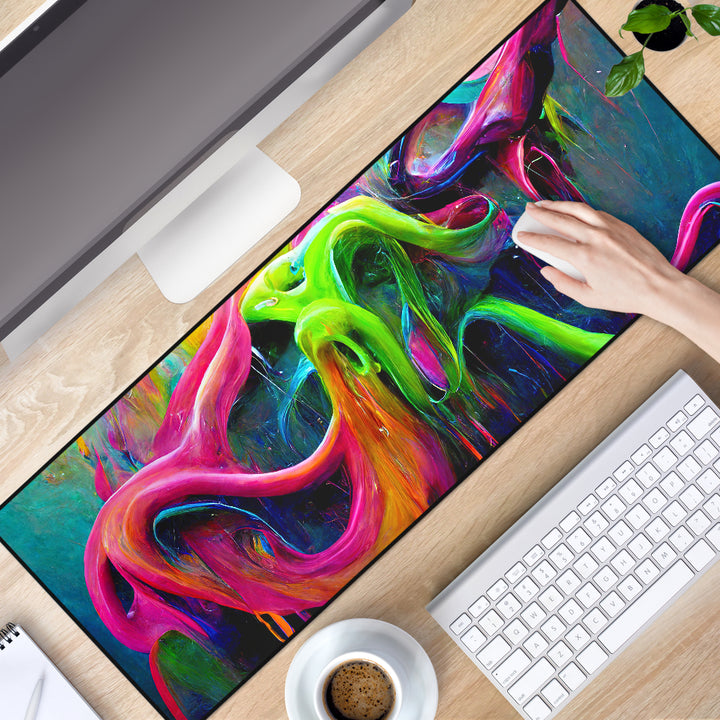 Cameron Gray | Paint Splash | Desk Mat