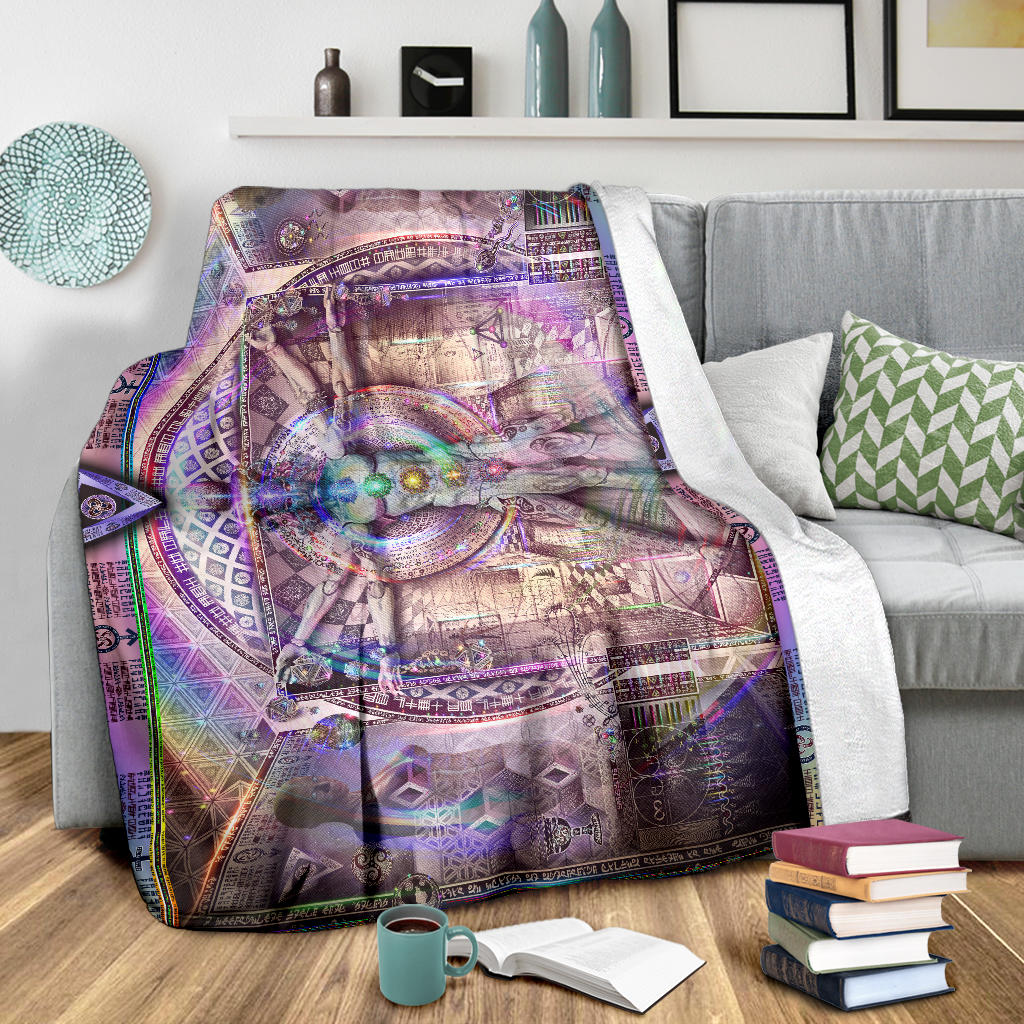 Vitruvian Spirit | Micro Fleece Blanket | Hakan Hisim