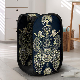 Geometric Gold | Laundry Basket | Mil Et Une