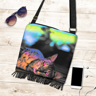 SLEEPY KITTY BOHO BAG | HUBERT S