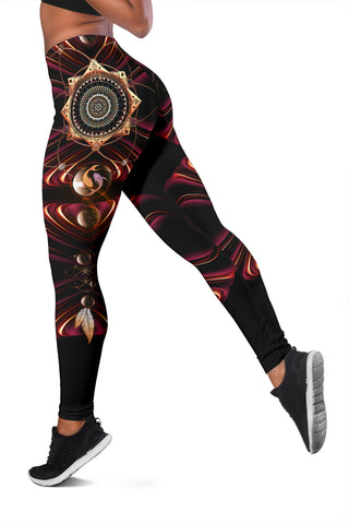 Twist23 | Womens Leggings by Cosmic Shiva