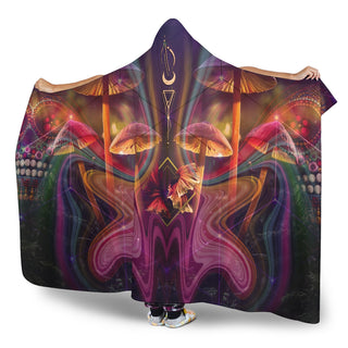 Kinoko | Hooded Blanket by Cosmic Shiva