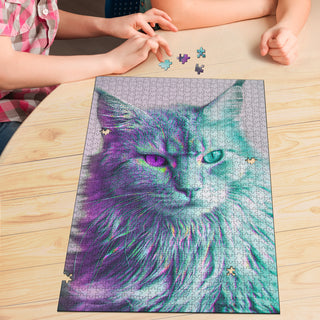 Magenta Hexagon Pattern | Jigsaw Puzzle | Hubert Solczynski