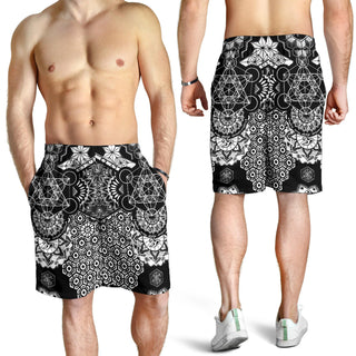 Geometric Black | Mens Shorts | Mil Et Une