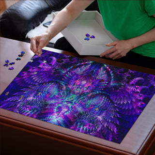 Neon Celestial Magus | Wooden Jigsaw Puzzle | James Fletcher