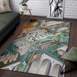 Fishing for Escher Rug | James Fletcher