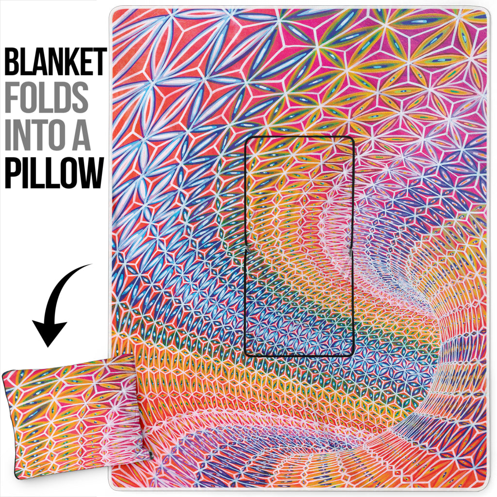 Vortex Swirl Pillow Blanket | Bart Van Hertum