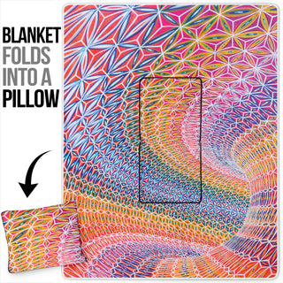 Vortex Swirl Pillow Blanket | Bart Van Hertum