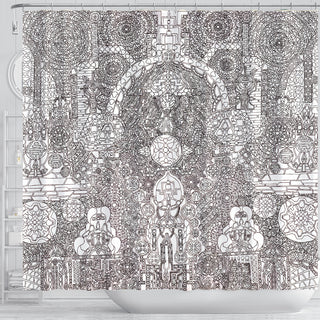 THE GATE SHOWER CURTAIN | LACHLAN WARDLAW