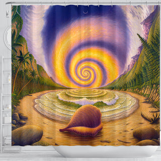 Snail Logic | Shower Curtain | Mark Henson