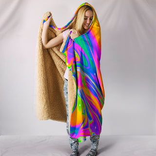 NEGATIVE HOODED BLANKET | MALA VIDA