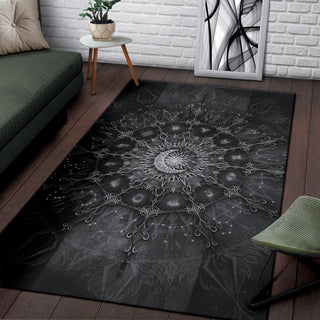 Zodiac Calendar Mandala - Darkness | Rug | Mandalazed