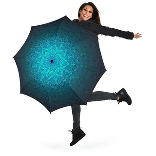 blue mandala umbrella | Cameron Gray