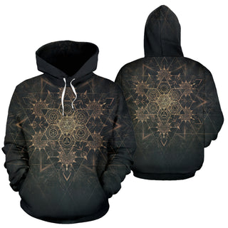 Elements of Sacred Geometry - Dark | Hoodie | Mandalazed