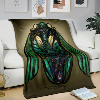 Steampunk Cicada Blanket | Michael Garfield