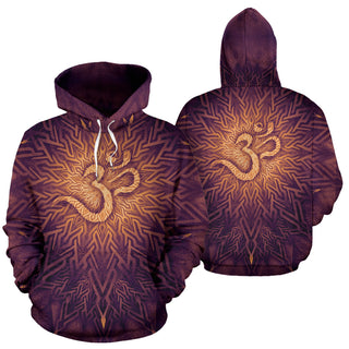 Mystical Aum Chakra Mandala - Amethyst | Hoodie | Mandalazed