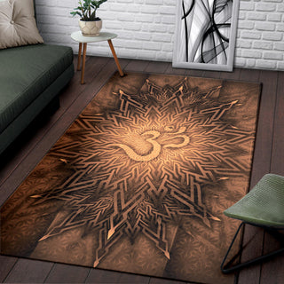 Mystical Aum Chakra Mandala - Earth | Rug | Mandalazed