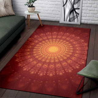 Peacock Feather Mandala - Sun | Rug | Mandalazed