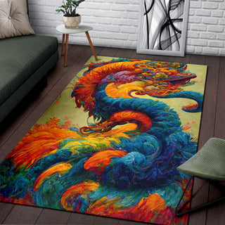 Newyears Dragon Bouquet Rug | Michael Garfield