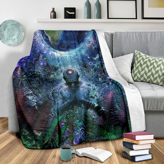 Gratitude For The Earth And Sky | Premium Microfleece Blanket | Cameron Gray