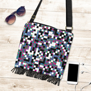 CHECKERED BOHO BAG | Hubert S