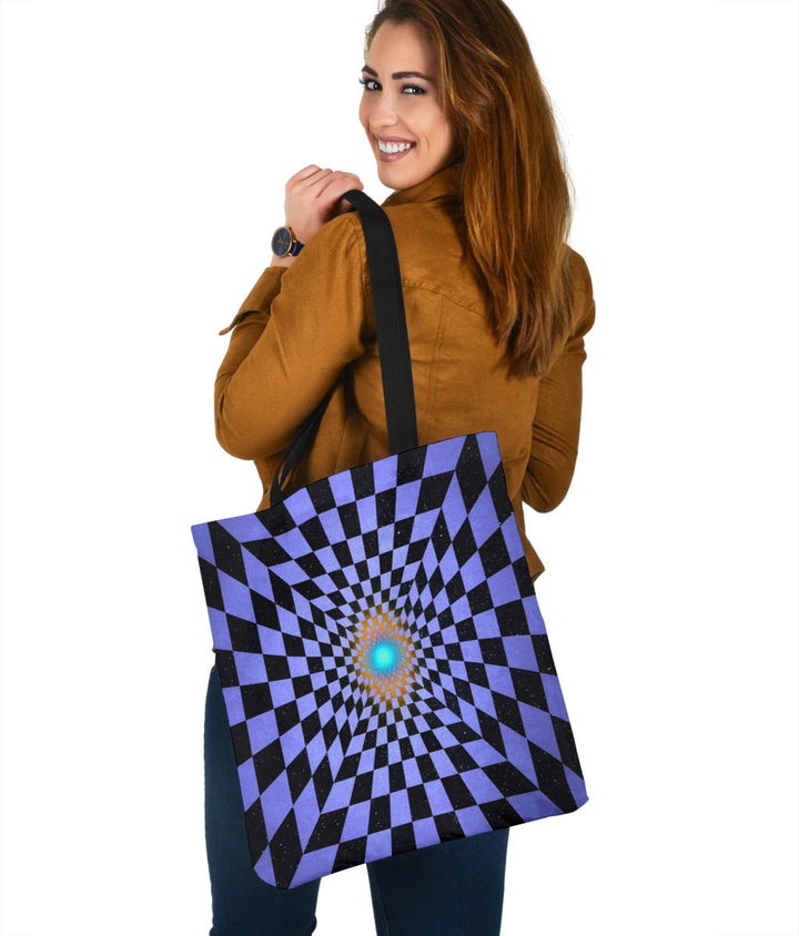 Chequered Space | Tote Bag | Makroverset