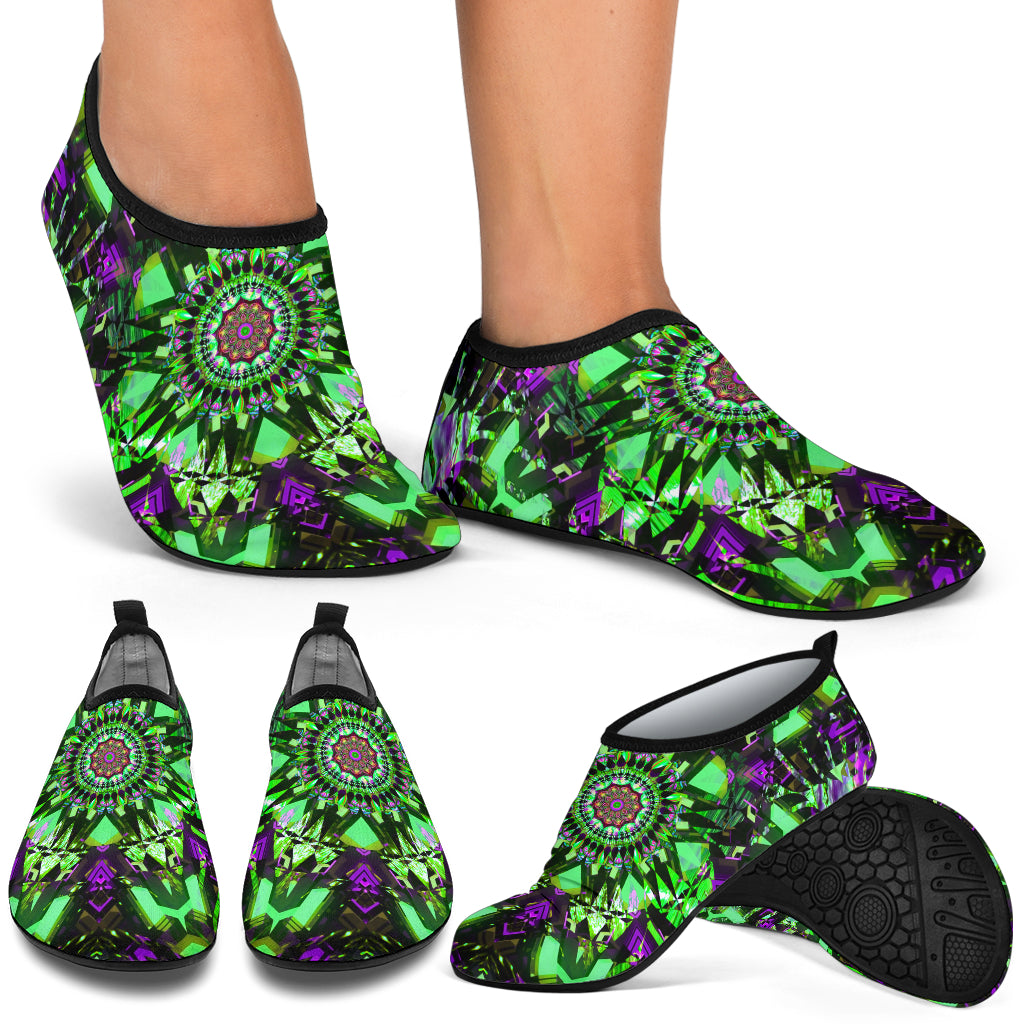 Fractalis Green | Aqua Shoe | Cosmic Shiva