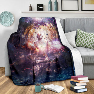 Connected To Source | Premium Microfleece Blanket | Cameron Gray