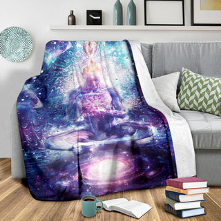 On The Edge of Harmony | Premium Microfleece Blanket | Cameron Gray