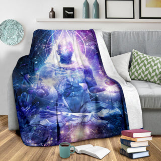 Mind of Light | Premium Microfleece Blanket | Cameron Gray