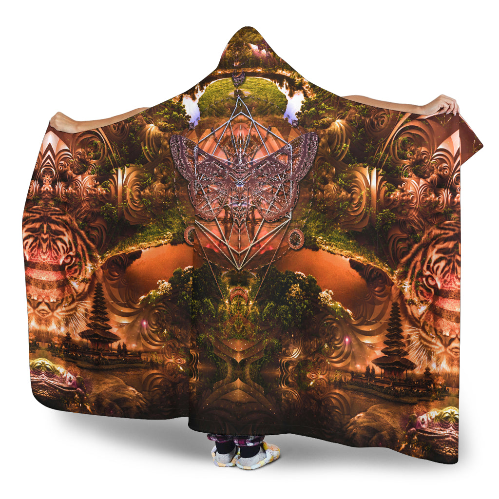 ShamanicTale | Hooded Blanket by Cosmic Shiva