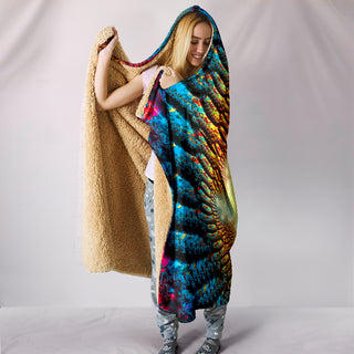 Mandelbrot Buddha: Fractal Meditation | Hooded Blanket | Makroverset