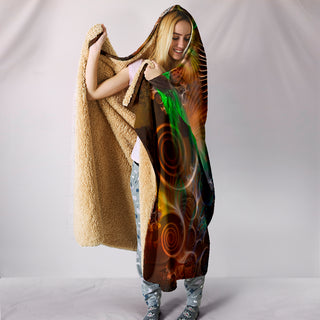 Quetzal | Hooded Blanket by Cosmic Shiva