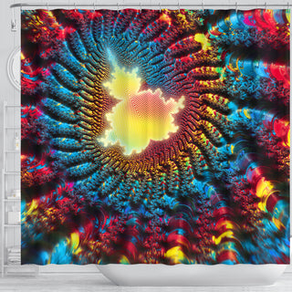 Mandelbrot Buddha: Fractal Meditation | Shower Curtain | Makroverset