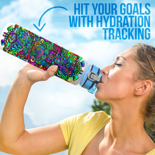 Rainbow Totem | Hydro Tracking Bottle | Luminokaya