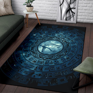 Eye of Horus Mandala - Blue | Rug | Mandalazed