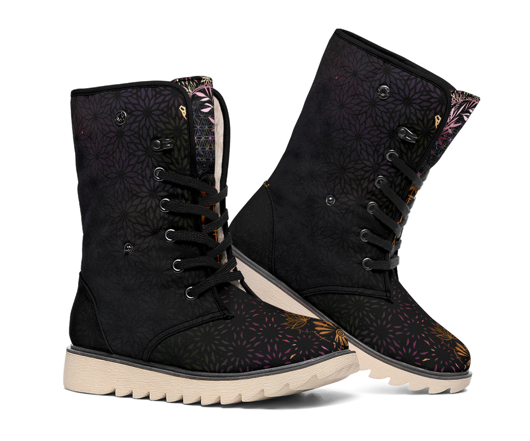 Seed of life || polar boots by Cosmic Shiva