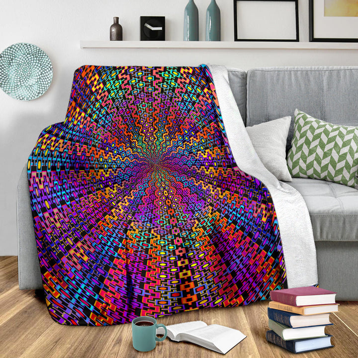 Rainbow Flow | Micro Fleece Blanket | Hakan Hisim