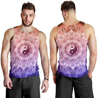 Fractalized Rainbow Yin & Yang Mandala | Tank Top | Mandalazed