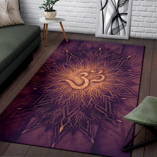 Mystical Aum Chakra Mandala - Amethyst | Rug | Mandalazed