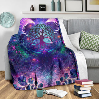 Tree of Life | Premium Microfleece Blanket - AOP | Cameron Gray
