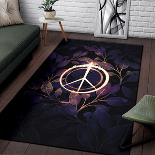 Peace With Leaves | Rug | Mandalazed