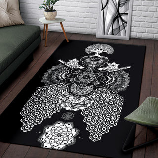 GEOMETRIC BLACK RUG | MIL ET UNE