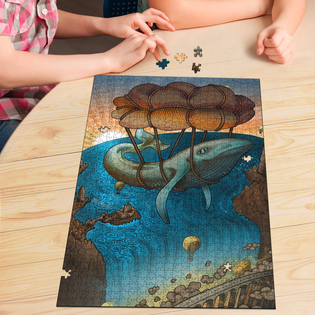 Flight of the Whale | Wooden Jigsaw Puzzle | James Fletcher