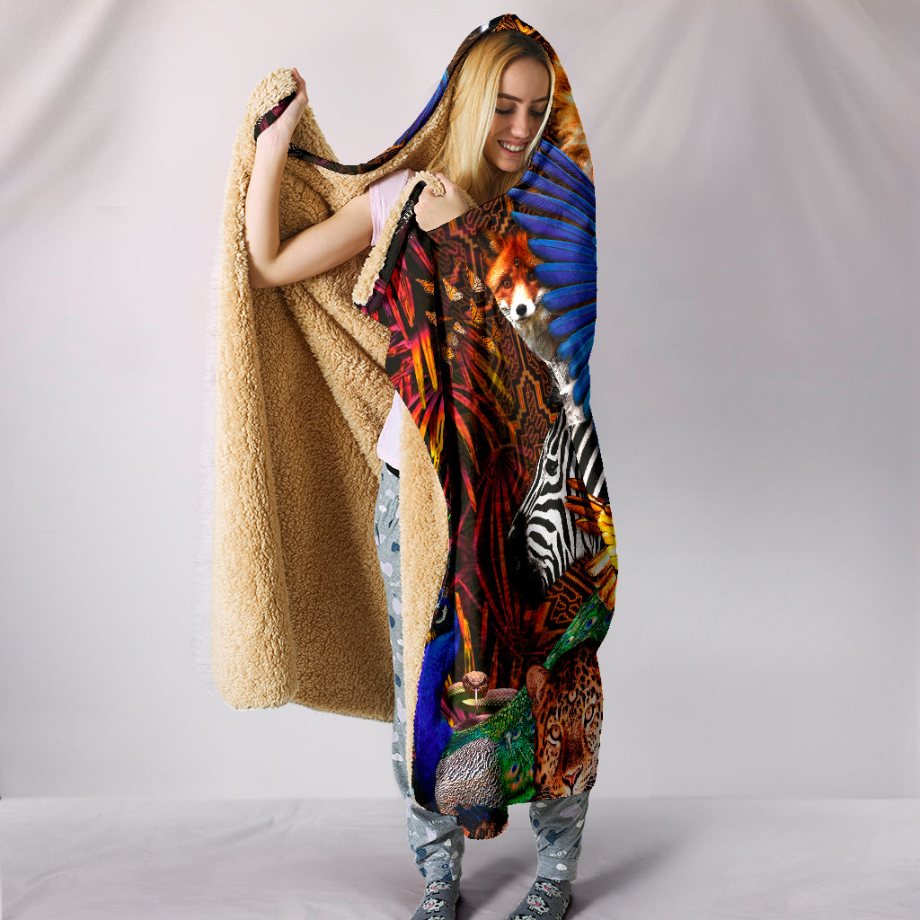 SacredLife || Hooded Blanket by Cosmic Shiva